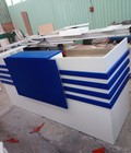 Hình ảnh: Thanh lý quầy 2m đóng mới màu xanh trắng giá rẻ