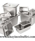 Hình ảnh: Khay inox GN đựng thực phẩm