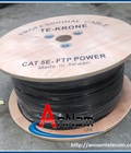 Hình ảnh: Cáp mạng liền nguồn Cat5e FTP 2C lõi đồng ngoài trời TE KRONE