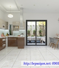 Hình ảnh: Tủ bếp acrylic đẹp cho bếp gia đình