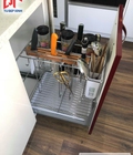 Hình ảnh: Kệ gia vị dụng cụ giảm chấn Inox 304 