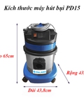 Hình ảnh: Máy hút bụi công nghiệp Palada PD 15