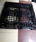 Hình ảnh: Pallet nhựa KT 1100x1100x125mm màu đen mới 100%