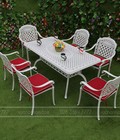 Hình ảnh: Bộ Bàn Ghế Ngoài Trời Nhôm Đúc BG-04CNT