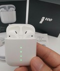 Hình ảnh: Bộ tai nghe không dây i100 tự động Bluetooth 5.0 màu trắng CAO CẤP