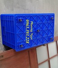 Hình ảnh: Thùng nhựa đặc có bánh xe, sóng nhựa bít