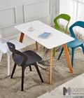 Hình ảnh: Bộ bàn ghế ăn 1m2 Lexi và 4 ghế Bee nhựa đúc cho căn hộ hcm