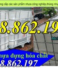 Hình ảnh: Bồn nhựa hàng đã qua sử dụng 1 lần 1000 lít,thùng nhựa vuông ibc đựng hóa chất 1000 lít,tank nhựa có khung thép 1000 lít