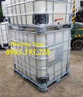 Hình ảnh: Tank nhựa IBC 1000L, bồn chứa hóa chất 1000L, tank nhựa 1000L