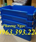 Hình ảnh: Thùng nhựa đặc A2 có quai xách, hộp nhựa có quai sắt, hộp nhựa công nghiệp