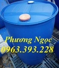 Hình ảnh: Thùng phuy nhựa 220 lít nắp kín, thùng phuy nhựa đựng hóa chất, thùng phuy nhựa giá rẻ