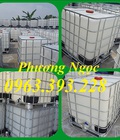 Hình ảnh: Tank nhựa IBC 1000L, bồn nhựa đựng hóa chất, thùng nhựa 1 khối cũ mới