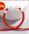 Hình ảnh: Charme Bạc 999 mix dây chỉ đỏ may mắn