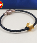 Hình ảnh: Vòng Tay Da Khóa Titan Ngôi Sao 24k