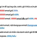 Hình ảnh: Gửi email marketing quảng cáo hàng loạt