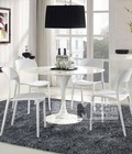 Hình ảnh: Bộ bàn ăn tròn 4 người Tulip Milan cho căn hộ hiện đại hcm