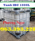 Hình ảnh: Bồn nhựa chứa hóa chất, tank nhựa IBC 1000L, bồn nhựa đã qua sử dụng.
