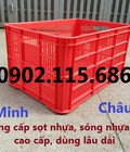 Hình ảnh: Sóng nhựa hở,sọt nhựa công nghiệp,sọt nhựa 61 x 42 x 31 cm,sọt nhựa cao cấp,