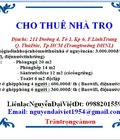 Hình ảnh: Cho thuê nhà trọ