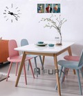 Hình ảnh: Bộ bàn ăn vuông phong cách cho gia đình BA LEXI NERD 08 (1 b