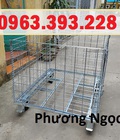 Hình ảnh: Lồng thép trữ hàng, lồng đựng hàng trong kho,lồng thép có bánh xe