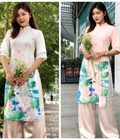 Hình ảnh: Set áo dài hoa sen tay tầng