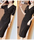 Hình ảnh: Đầm body họa tiết tay cách điệu HK