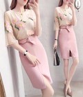 Hình ảnh: Set áo phối chân váy cột nơ HK