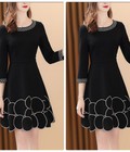 Hình ảnh: Đầm xòe thêu viền