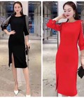 Hình ảnh: Đầm body phối tay hạt cao cấp