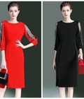 Hình ảnh: Đầm body phối tay hạt cao cấp