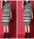 Hình ảnh: Đầm len suông họa tiết