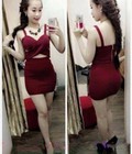 Hình ảnh: Đầm body chéo ngực sexy cao cấp