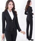 Hình ảnh: Set quần tây vest công sở xếp ly cao cấp