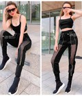 Hình ảnh: Set áo croptop quần phối lưới