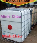 Hình ảnh: Bồn nhựa 1 khối màu trắng có khung sắt, bồn nhựa 1 khối đựng hóa chất, bồn nhựa 1 khối nuôi cá,