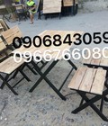 Hình ảnh: bàn ghế gỗ xếp quán nhậu giá rẻ
