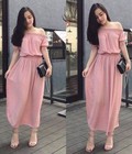 Hình ảnh: Đầm maxi nhún trễ vai Thanh Thảo
