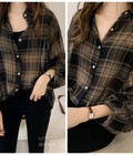 Hình ảnh: Áo sơ mi caro tay dài HK