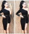 Hình ảnh: Đầm body tay dài lệch vai sexy