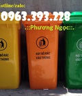 Hình ảnh: Thùng rác nhựa HDPE 120 Lít, thùng rác công cộng, thùng rác công nghiệp