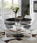 Hình ảnh: Bộ bàn ăn tròn 1m Cyclone và 4 ghế Tulip thân nhựa xoay hiện