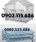 Hình ảnh: Lồng trữ hàng container,lồng lưới thép,pallet lưới giá rẻ,lồng thép chứa hàng trong kho,