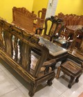 Hình ảnh: Bộ Bàn Ghế Chạm Đào Tay 10- 6 Món Truyền Thống- Đẹp