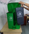 Hình ảnh: Thùng rác 2 ngăn 40 lít nhựa HDPE