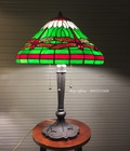 Hình ảnh: Đèn bàn Tiffany chân đồng Mỹ cổ.