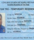 Hình ảnh: Làm lại thẻ tạm trú bị mất hoặc thay đổi thông tin