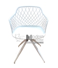 Hình ảnh: Mesh A-S| Ghế café thân nhựa chân sắt sơn xoay 360 độ hcm