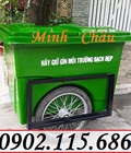 Hình ảnh: Xe gom rác 660l 3 bánh hơi, Xe gom rác 660L nhựa composite, Xe chở rác 660L 3 bánh, Xe rác 660L nhựa 3 bánh,