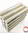 Hình ảnh: 100 viên Nam châm viên tròn kích thước 18x2mm mạ nikel